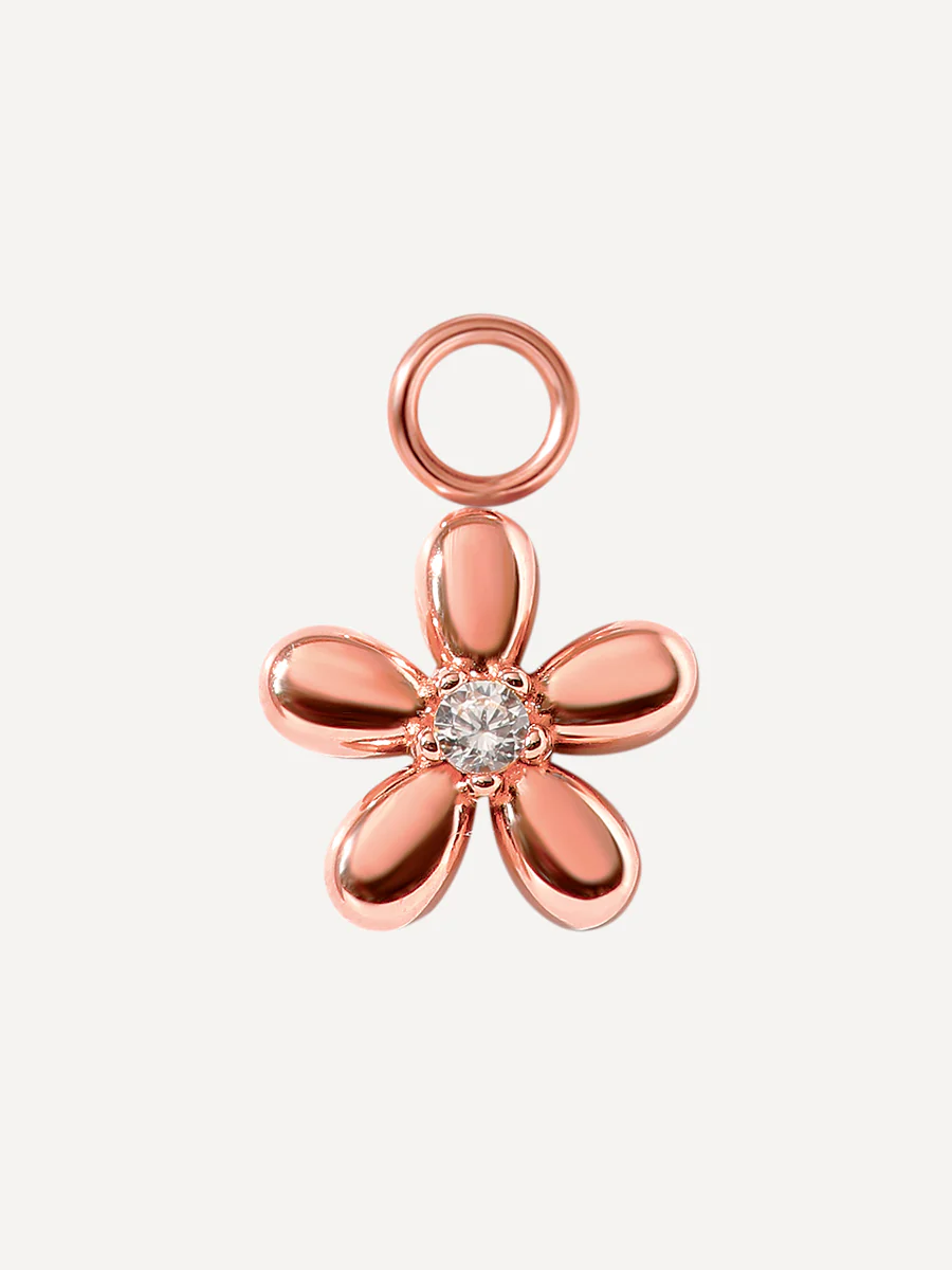 10x10mm Floral Shine Ohrring-Charm - Image 3
