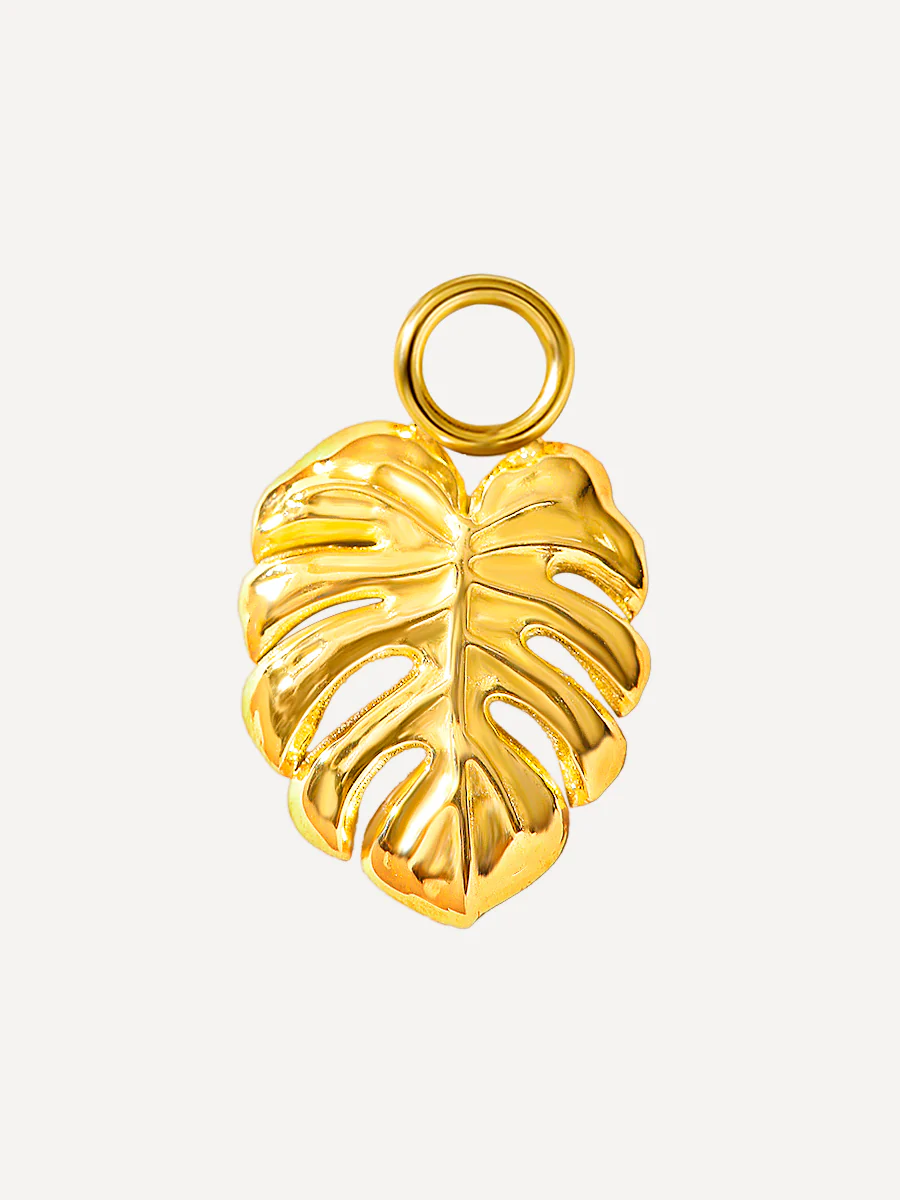 11,5x10mm Monstera Leaf Ohrring-Charm