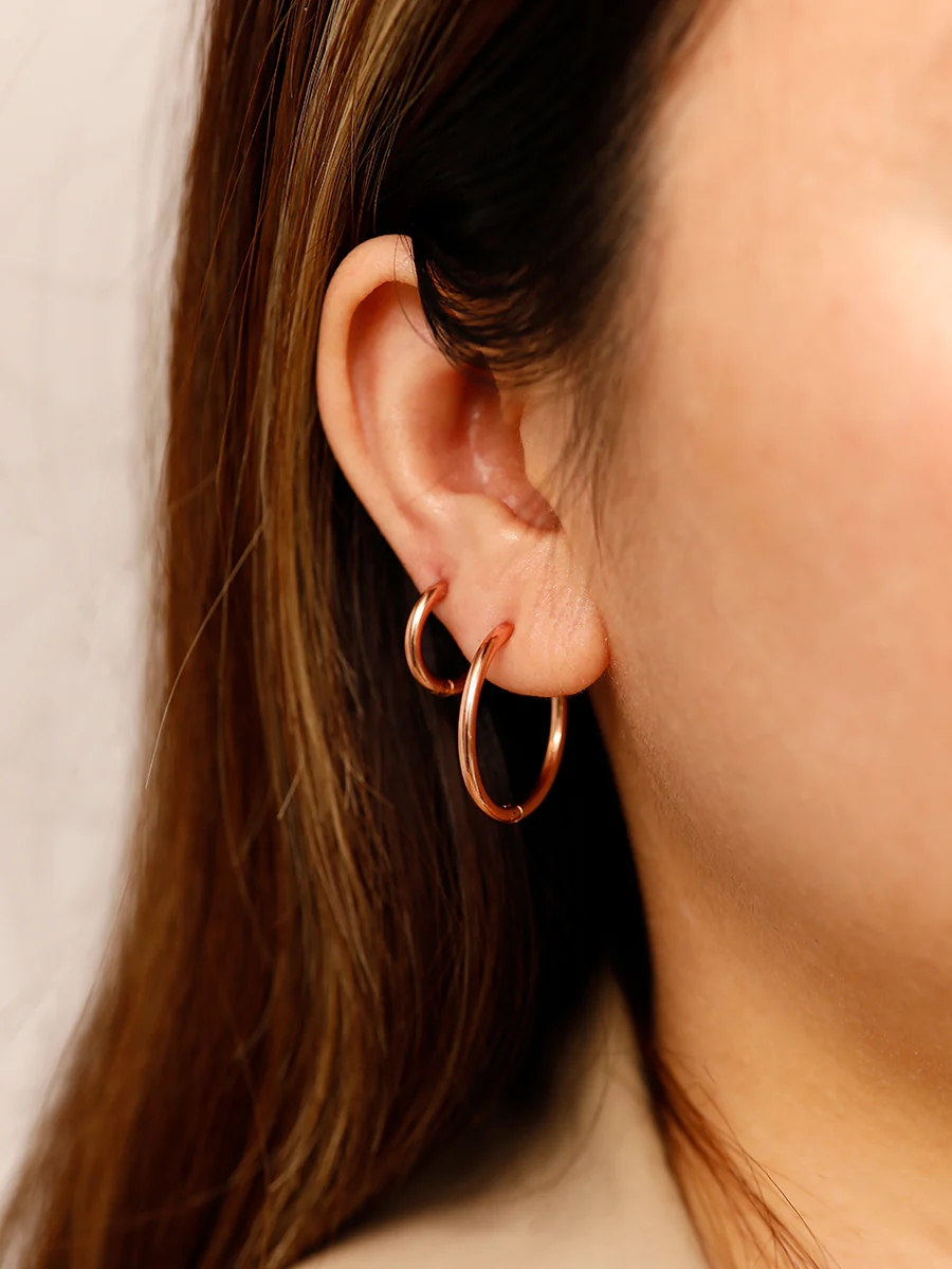 14mm SLIM HOOP Small Ohrringe - Image 9