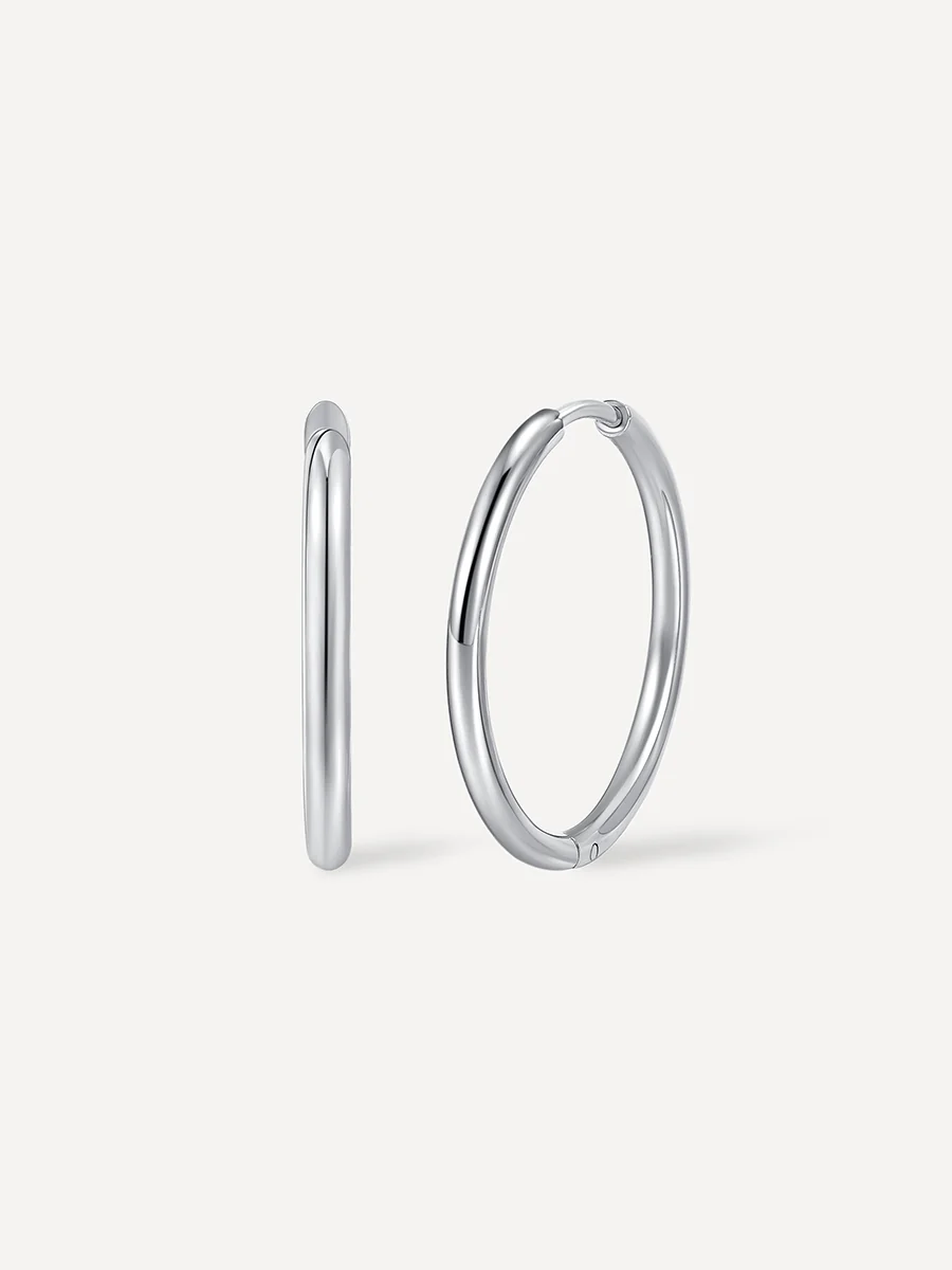 24mm SLIM HOOP MEDIUM OHRRINGE - Image 11