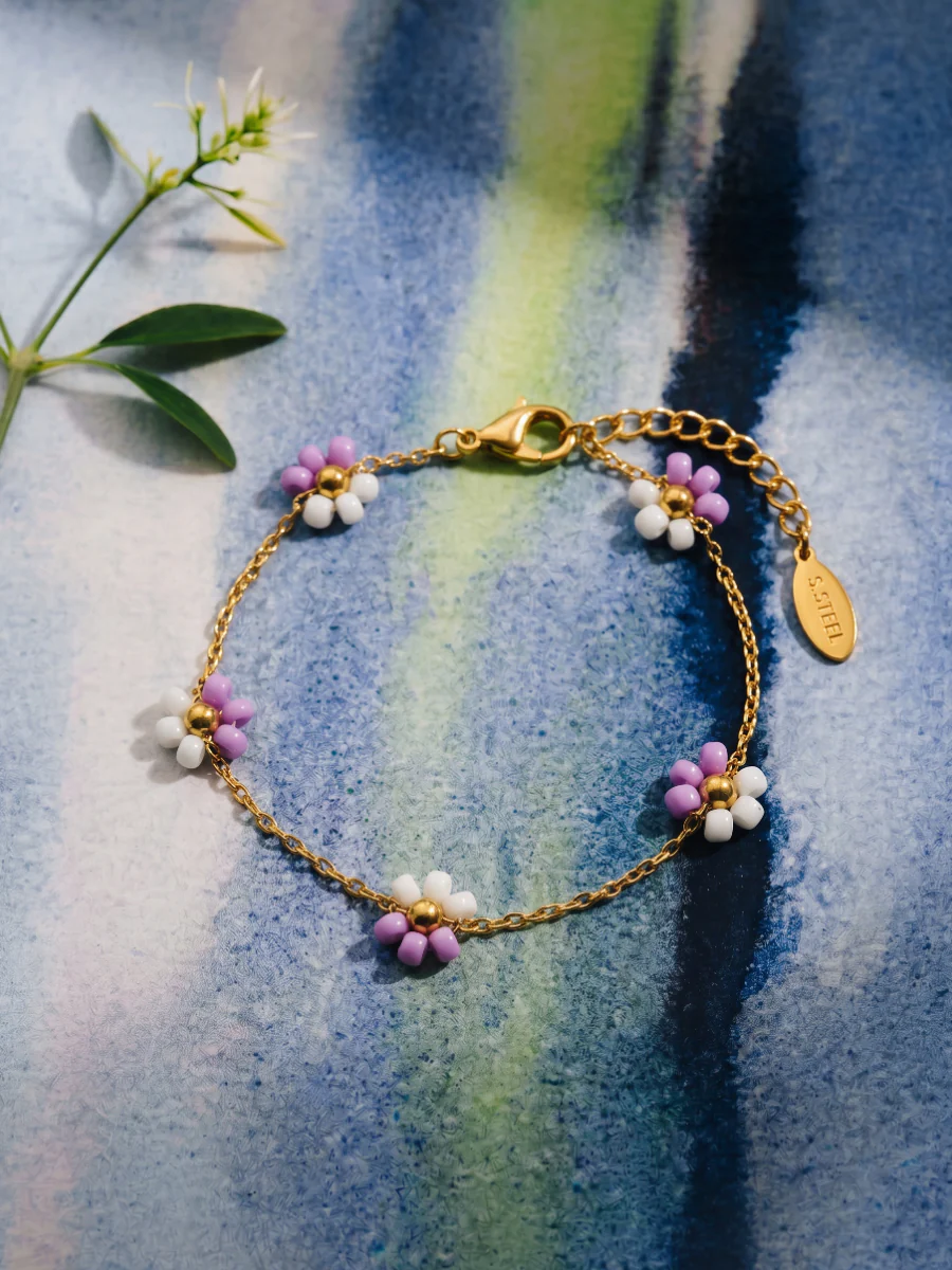 Blossom Moment Purple-white ARMBAND - Image 4