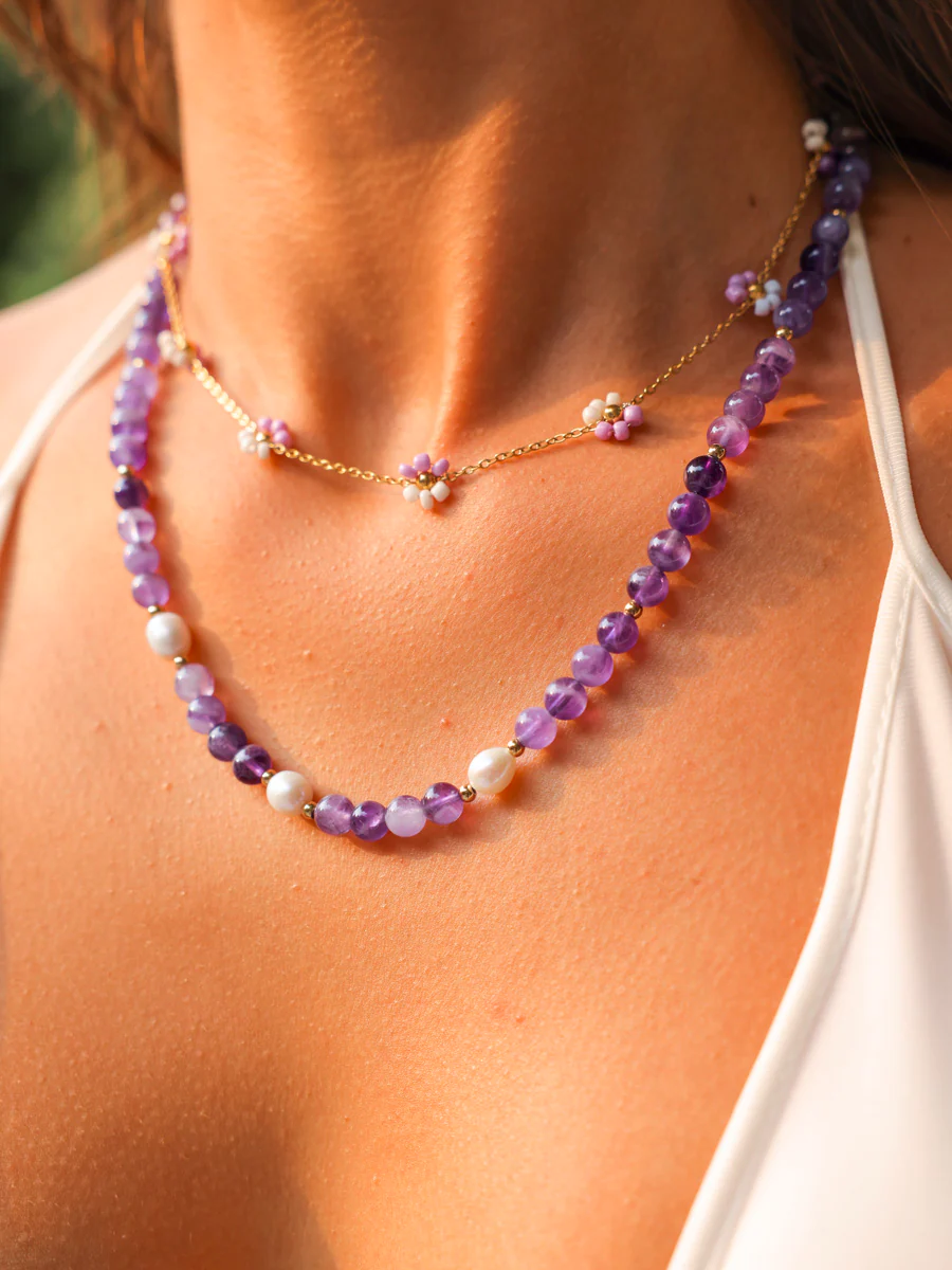 Blossom Moment Purple-white Kette - Image 3