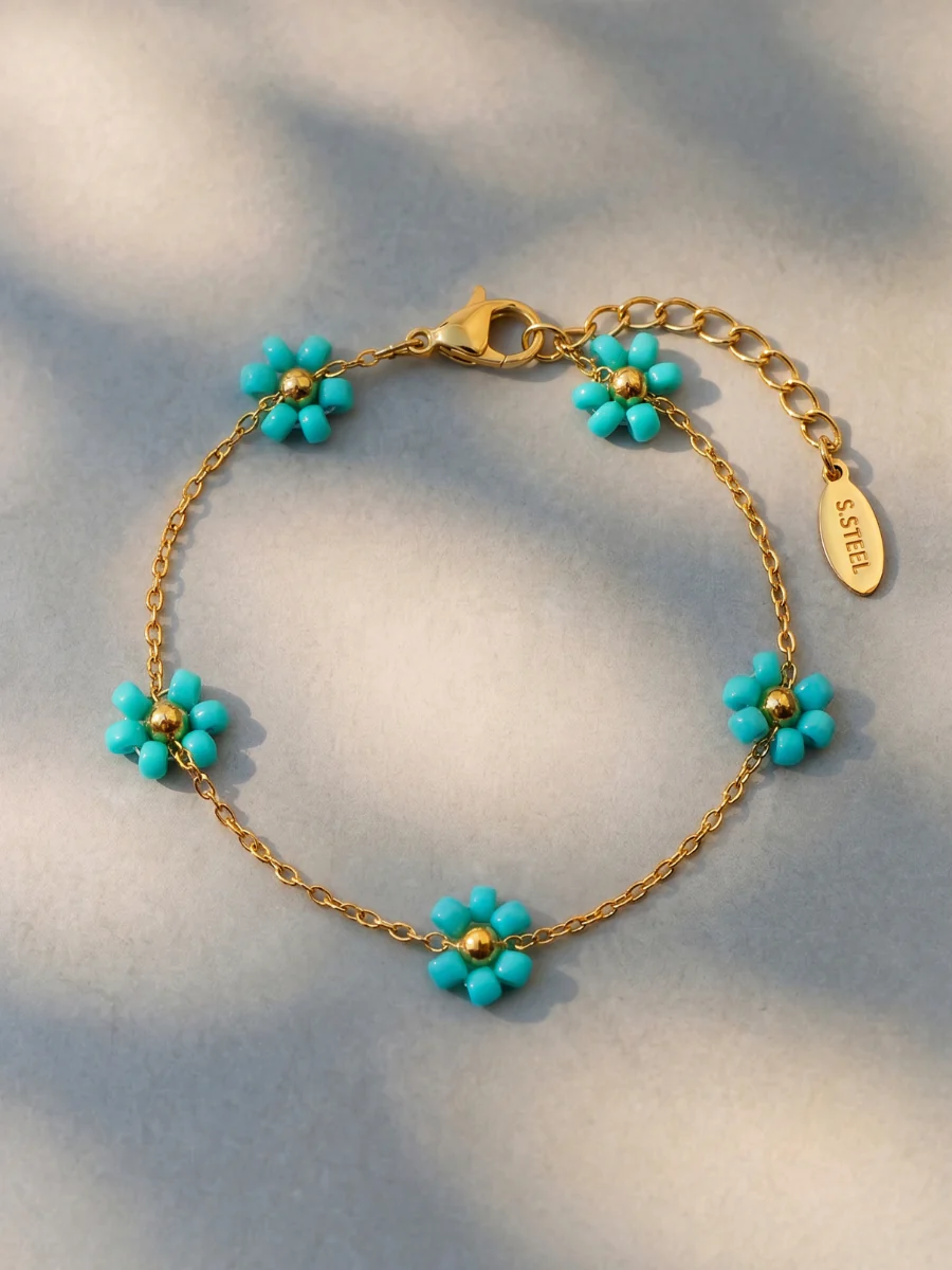 Blossom Moment Turquoise Color ARMBAND - Image 4
