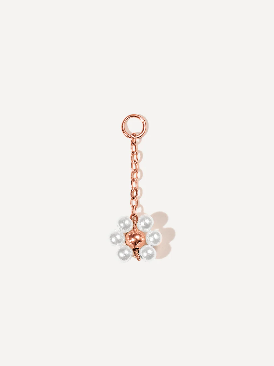 22x9,3mm Blossom Moment White Ohrring-Charm - Image 6