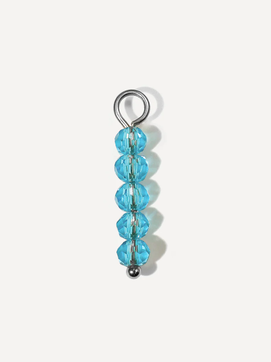 18x4,4mm Blue Tranquil Ohrring-Charm - Image 3