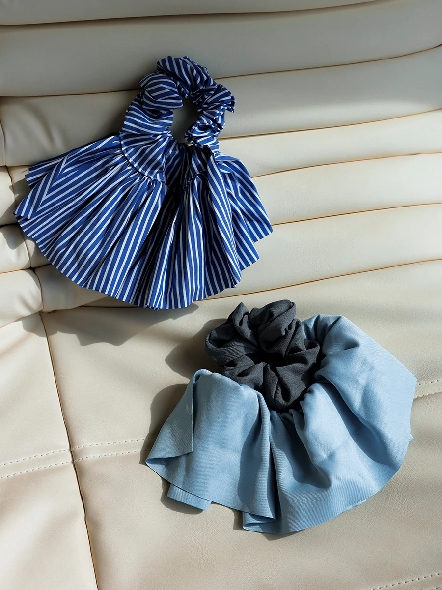 Breeze Wrap Blue Scrunchie - Image 6
