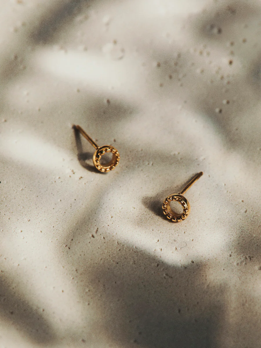 Bubble Round Stud Ohrringe - Image 4