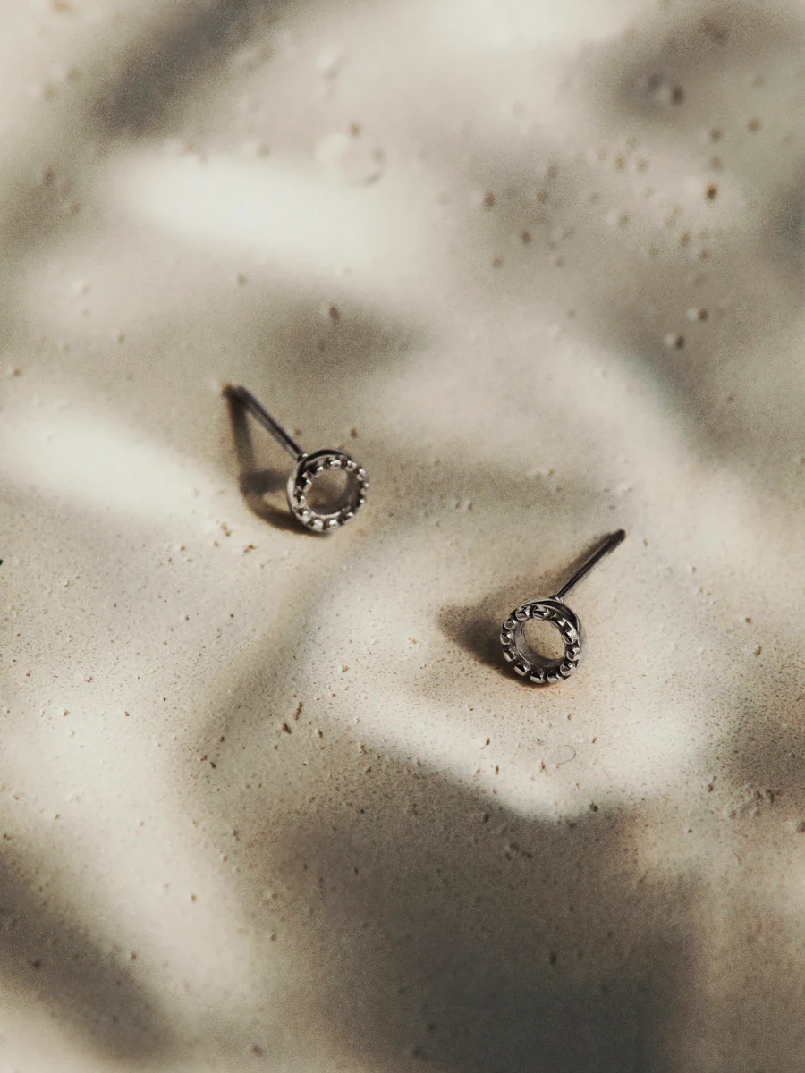 Bubble Round Stud Ohrringe - Image 9