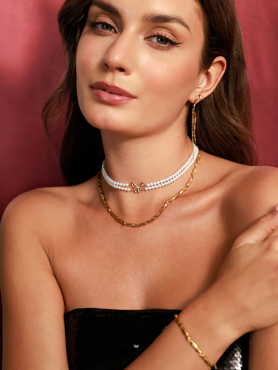 Butterfly Pearl Kette - Image 9