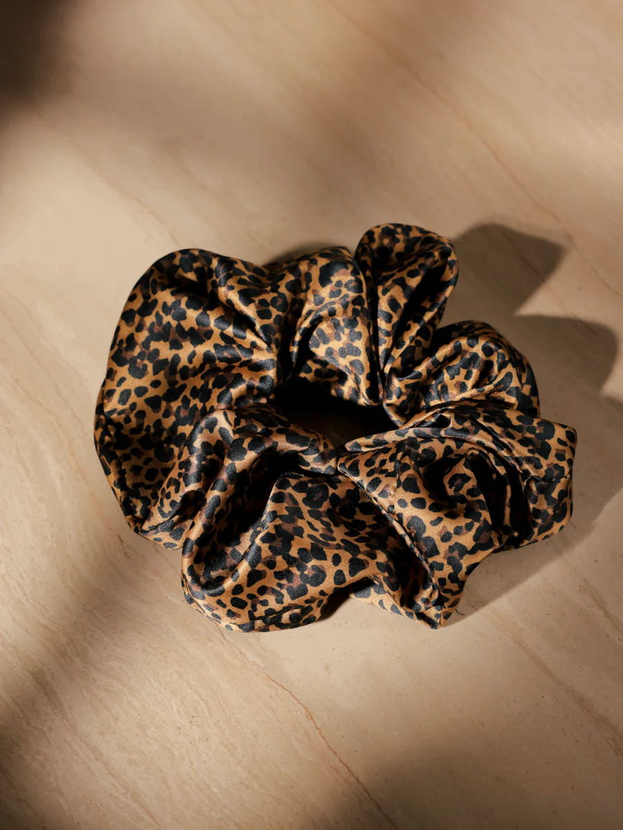 Chic Beauty Leopard Scrunchie - Image 5