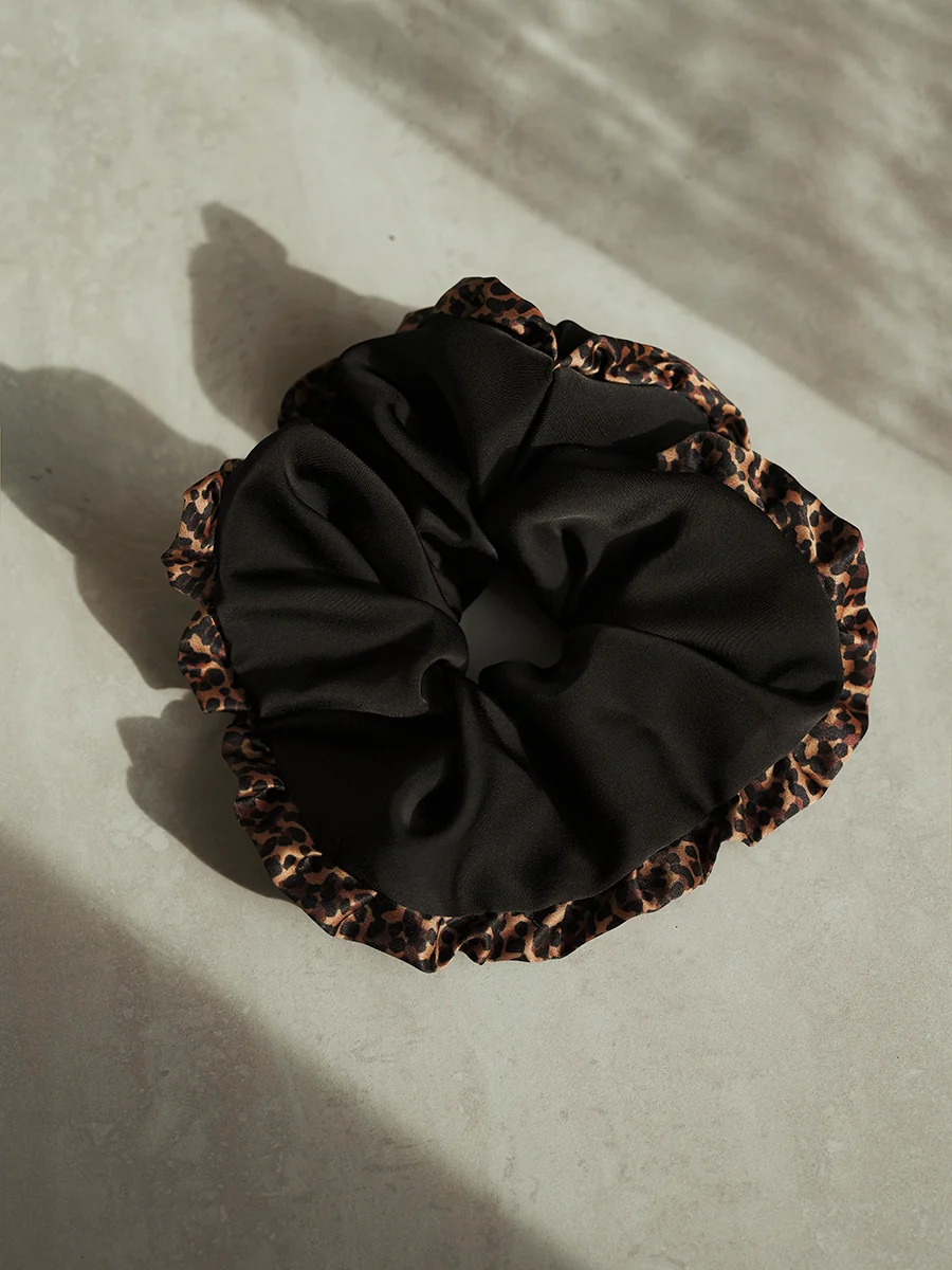 Chic Charm Leopard Scrunchie - Image 4
