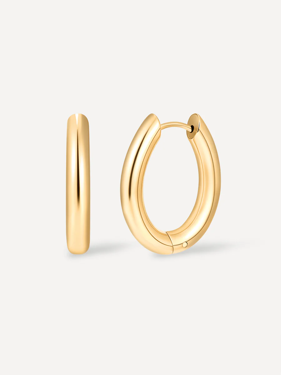 Chunky Oval Ohrringe - Image 16