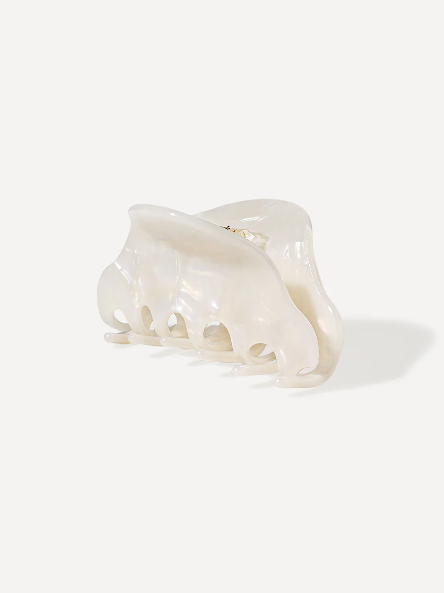 Classic Charm White Haarklammer