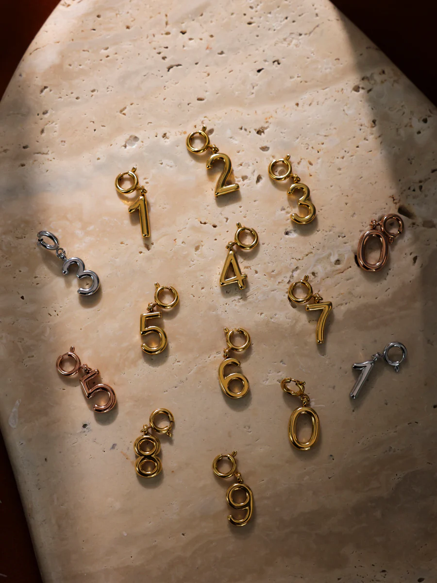 Classic Number Ketten-Charms