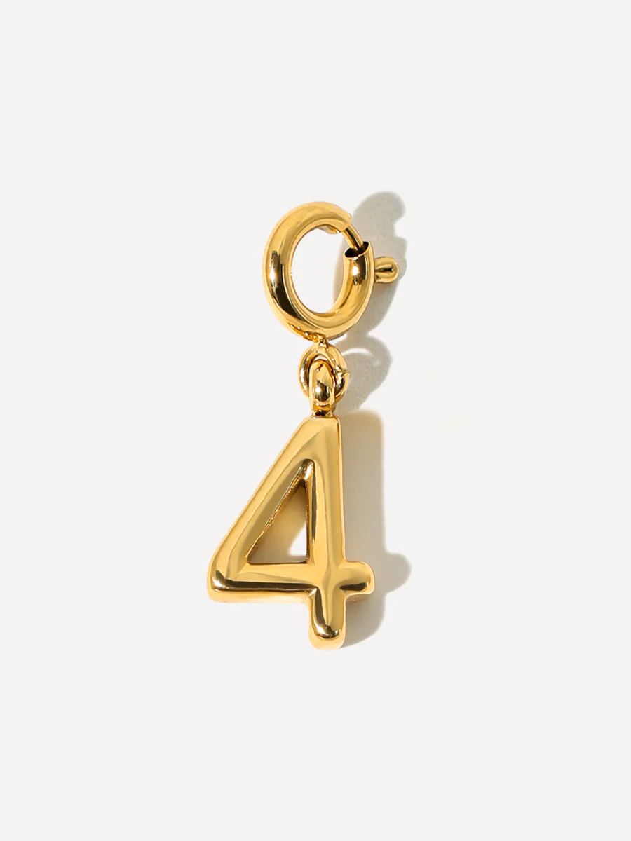 Classic Number Ketten-Charm - 4