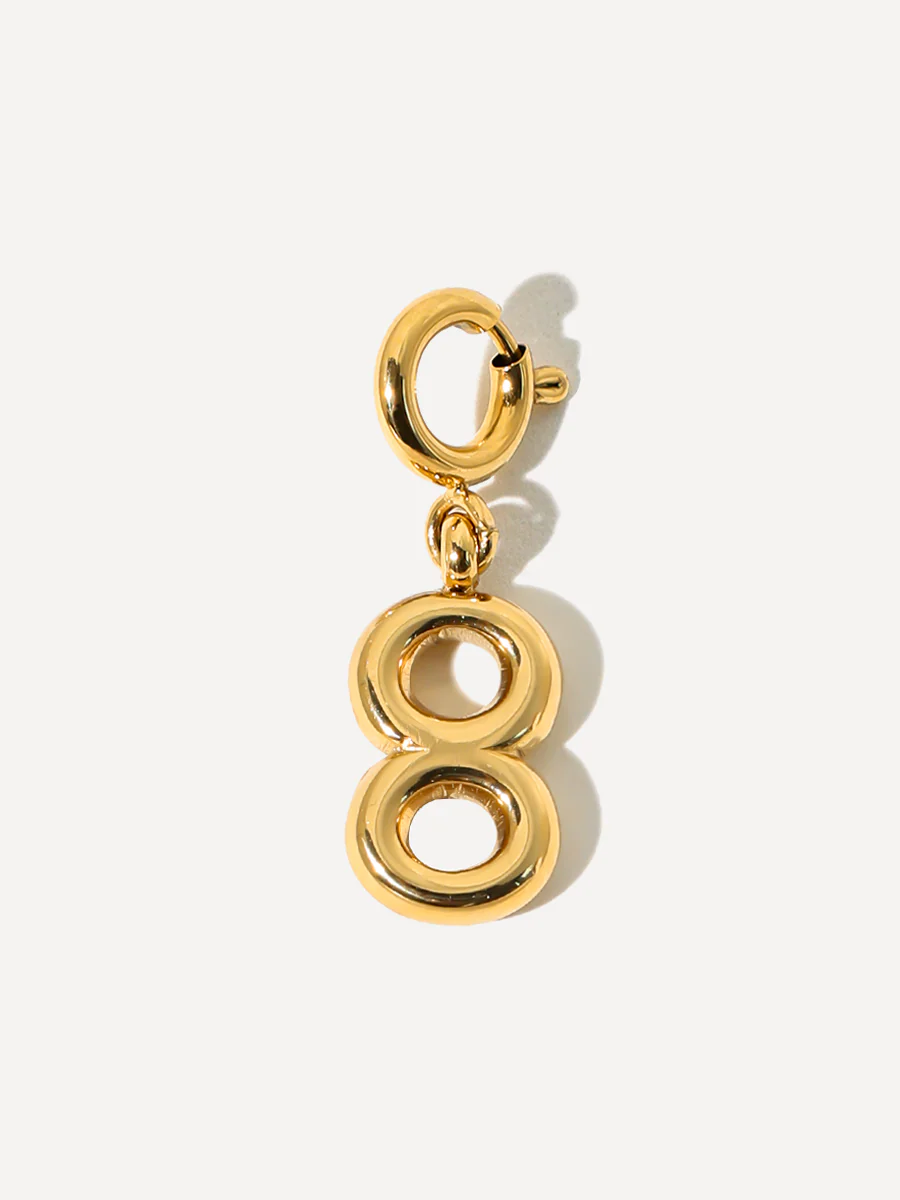 Classic Number Ketten-Charm - 8