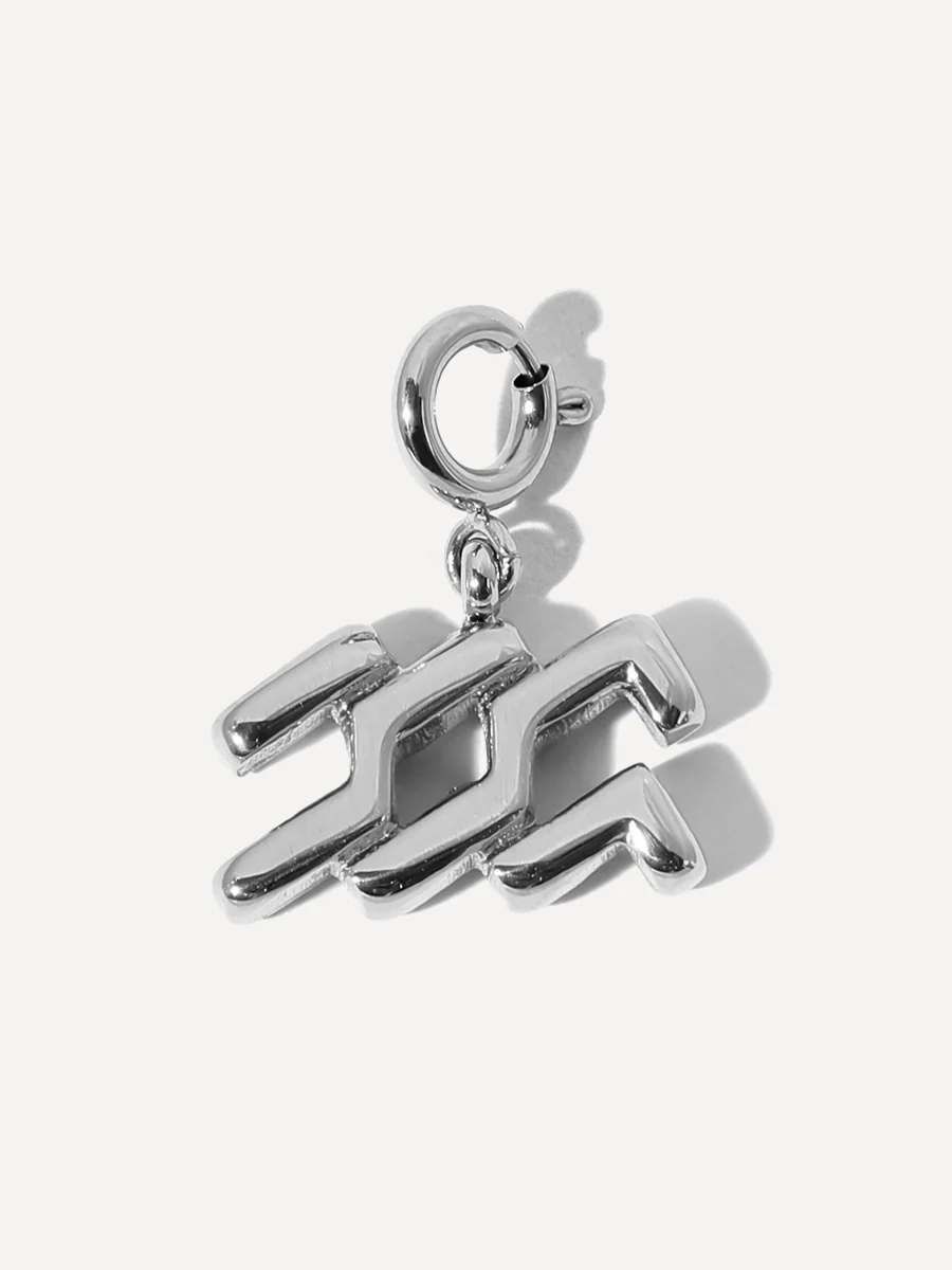 Classic Zodiac Ketten-Charm - Aquarius - Image 5