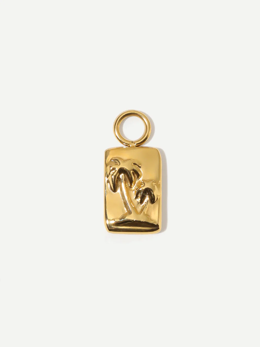 6,8x10,4mm Coco Palms Ohrring-Charm