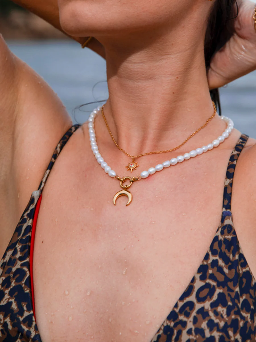 Crescent Pearl Kette - Image 2