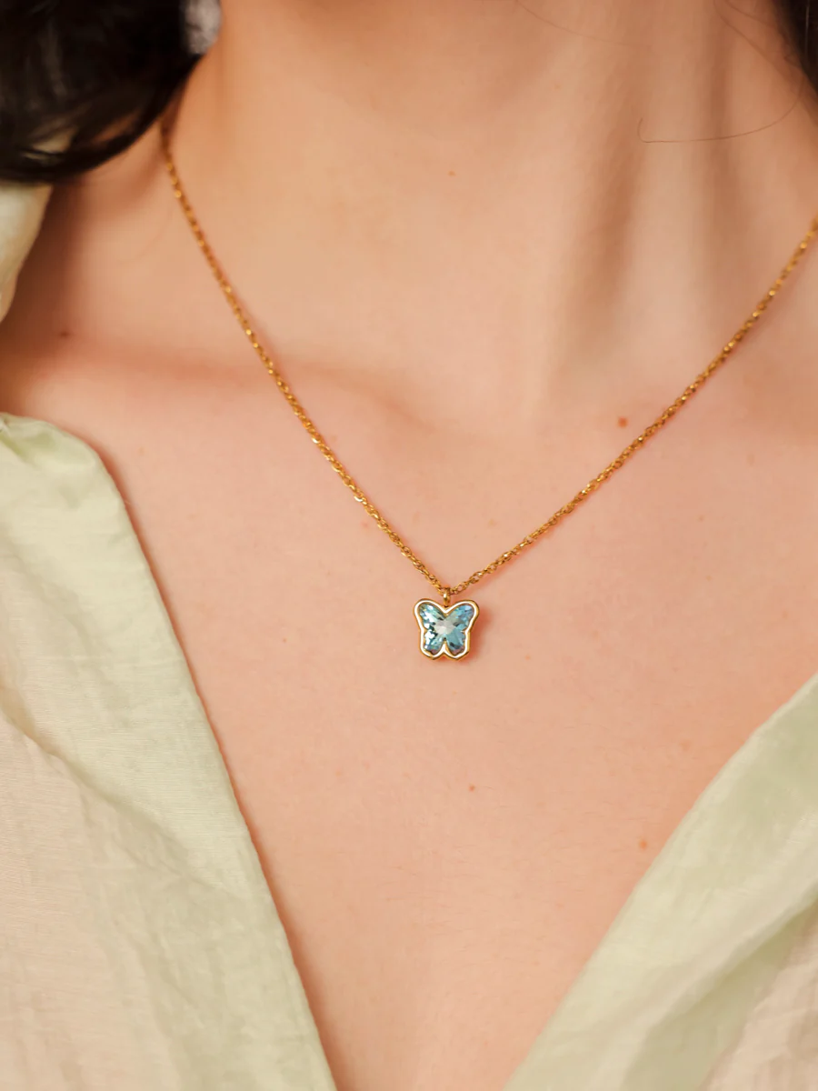 Crystal Butterfly Kette - Image 2