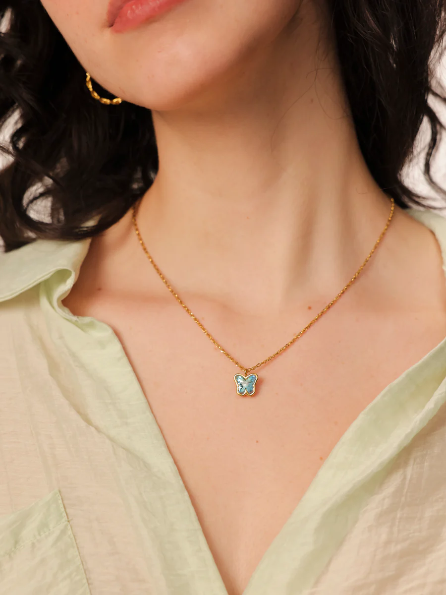 Crystal Butterfly Kette - Image 3