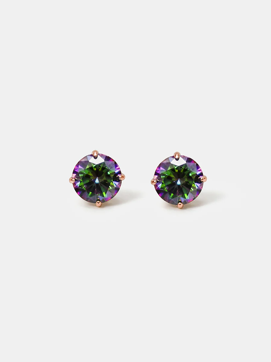 Crystal Delight Aurora Black Small Stub-Ohrringe - Image 7