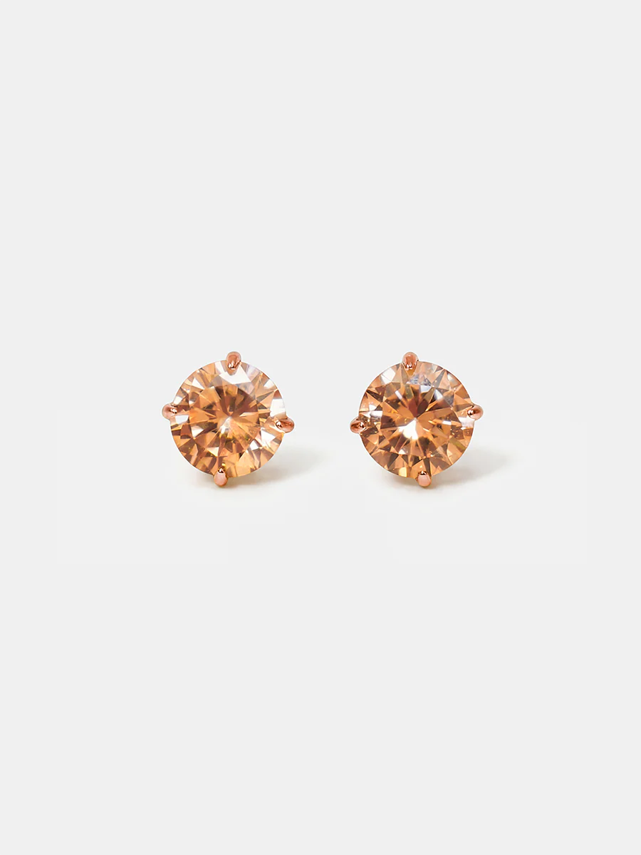 Crystal Delight Champagne Small Stub-Ohrringe - Image 6