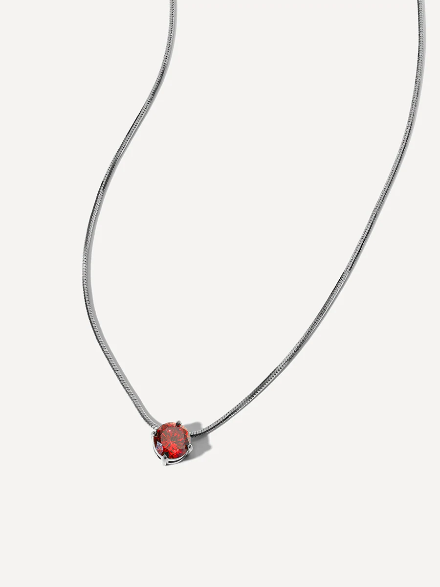 Crystal Delight Dark Red Kette - Image 17