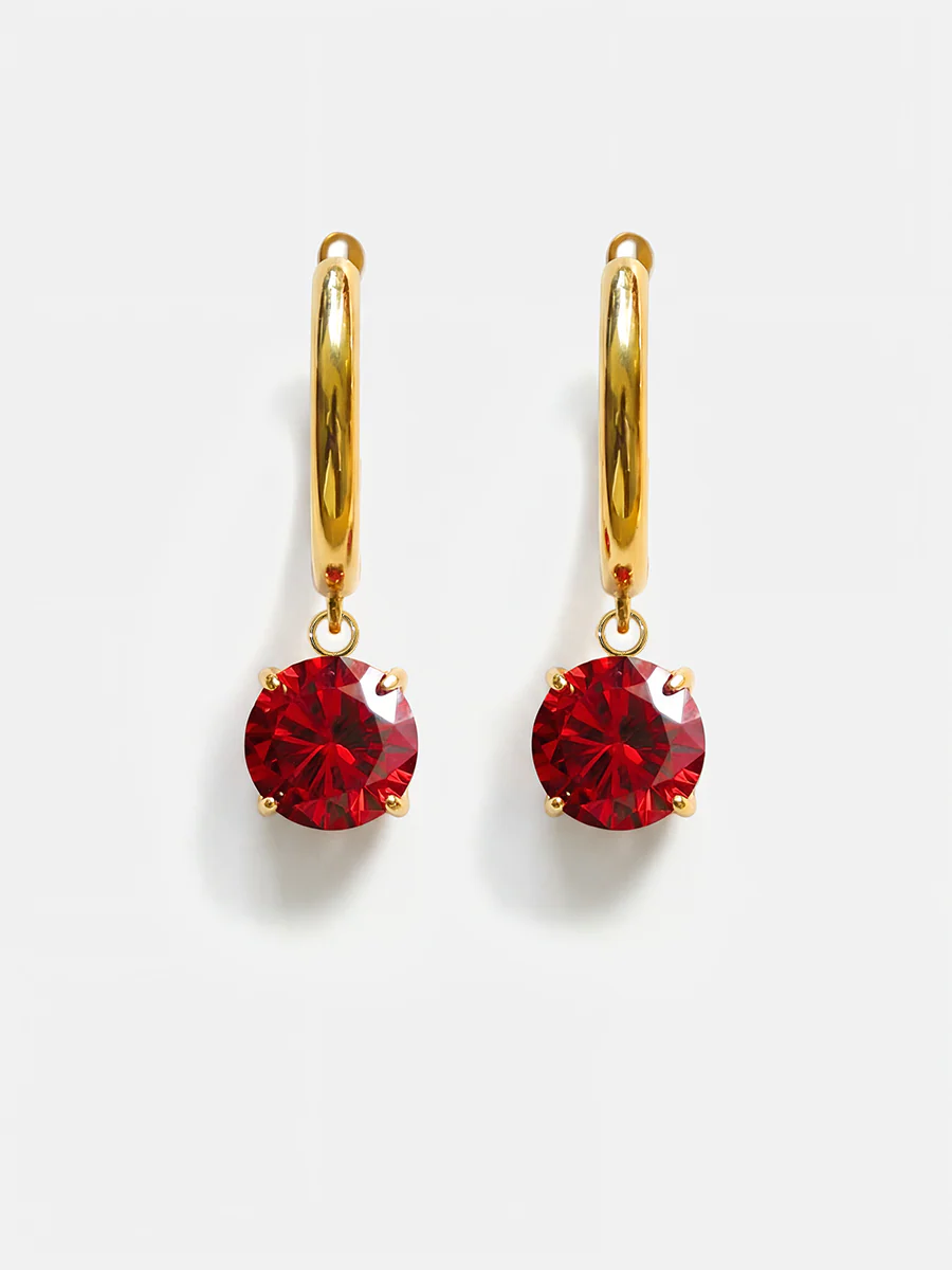 Crystal Delight Dark Red Ohrringe