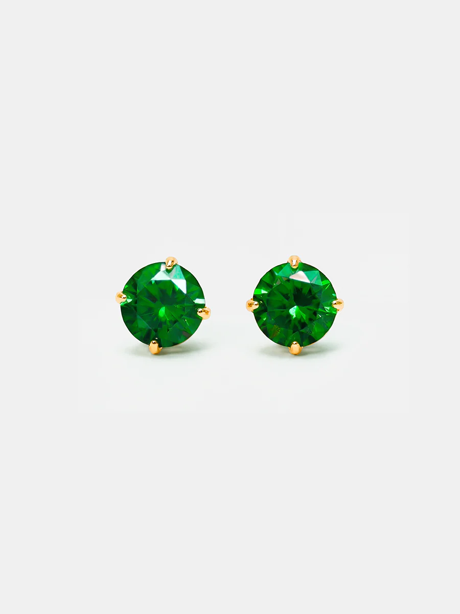 Crystal Delight Green Small Stub-Ohrringe