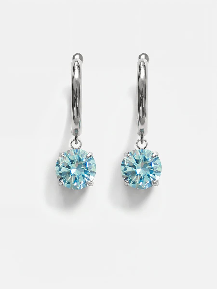 Crystal Delight Light Blue Ohrringe - Image 6