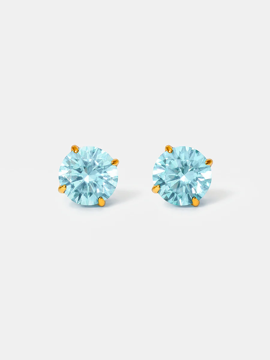 Crystal Delight Light Blue Stub-Ohrringe