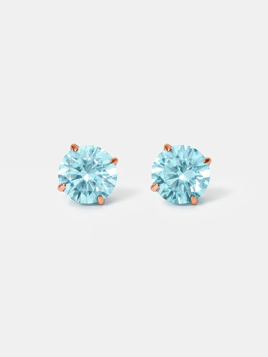 Crystal Delight Light Blue Stub-Ohrringe - Image 12