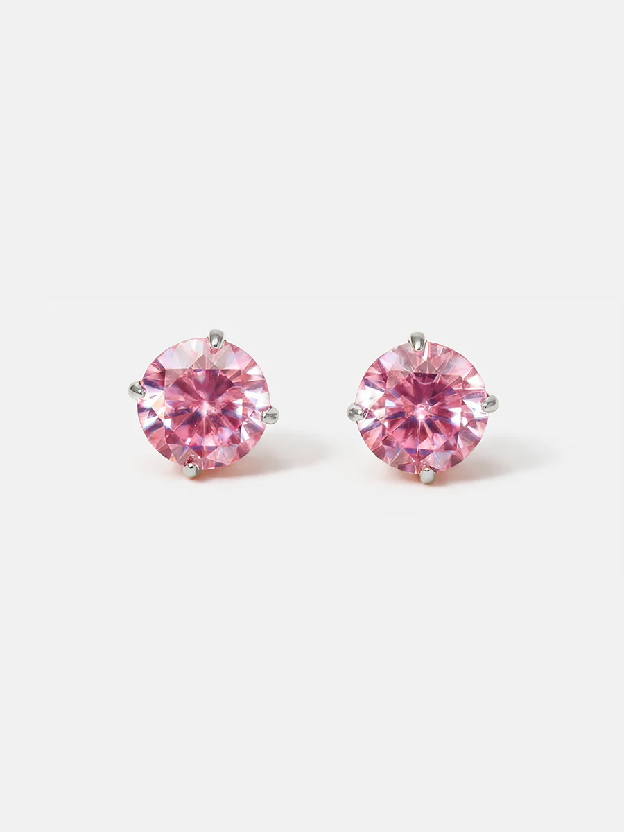 Crystal Delight Pink Stub-Ohrringe - Image 4