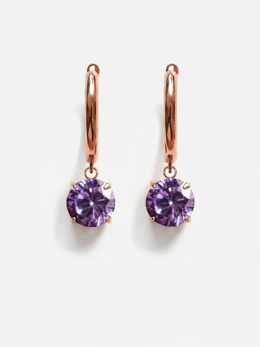 Crystal Delight Purple Ohrringe - Image 11