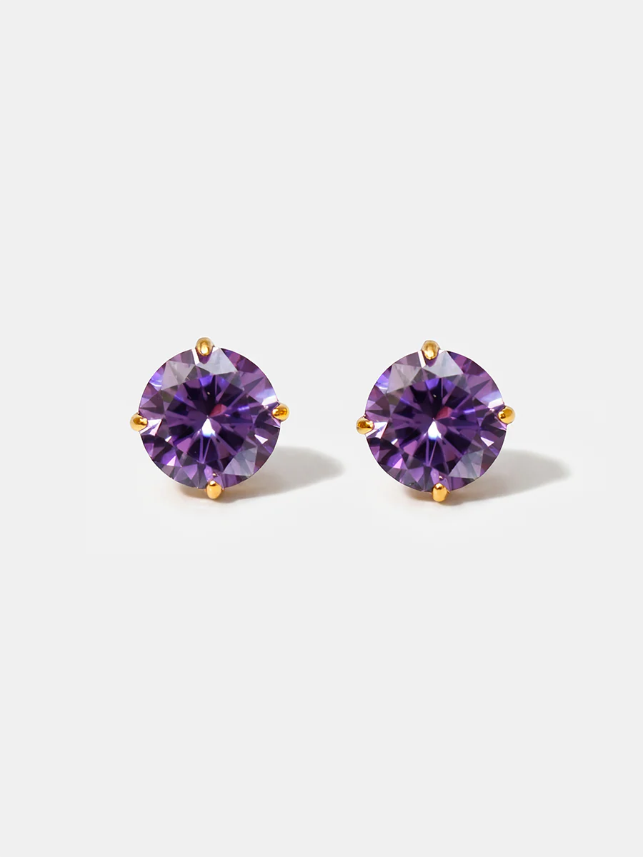 Crystal Delight Purple Stub-Ohrringe