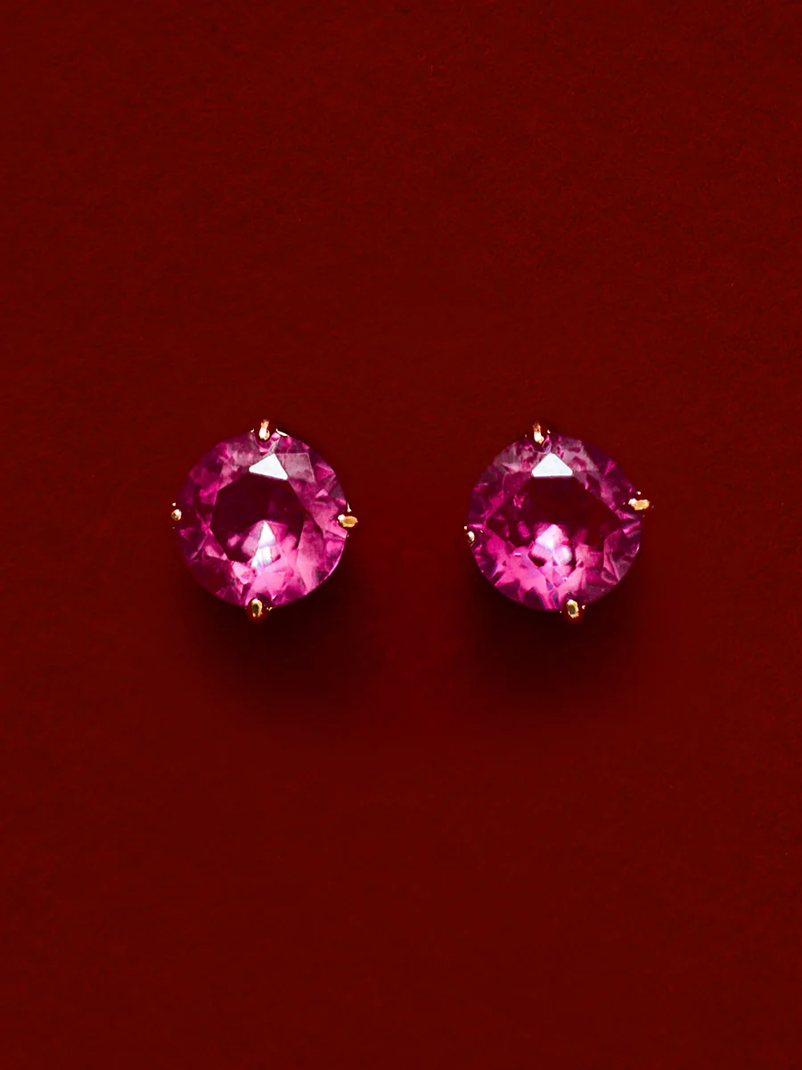 Crystal Delight Ruby Stub-Ohrringe - Image 4