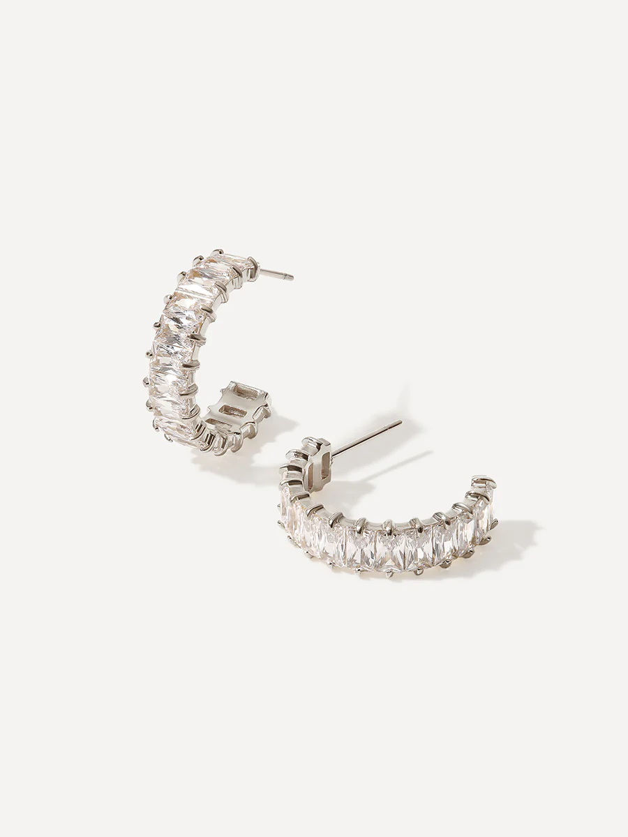 Cubic Crescent Ohrringe - Image 7