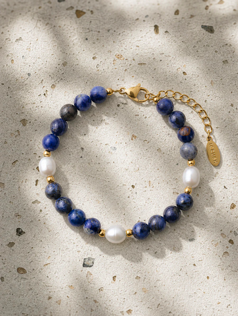 Dawn Pearl Dark Blue ARMBAND - Image 4