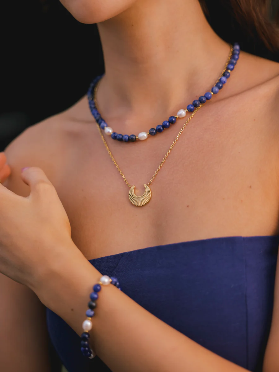 Dawn Pearl Dark Blue Kette - Image 10