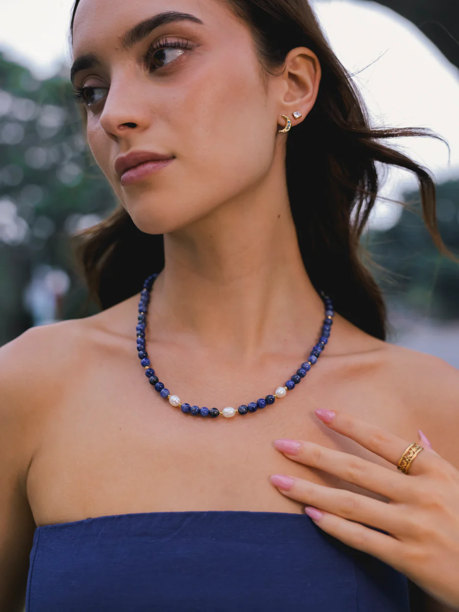 Dawn Pearl Dark Blue Kette - Image 11