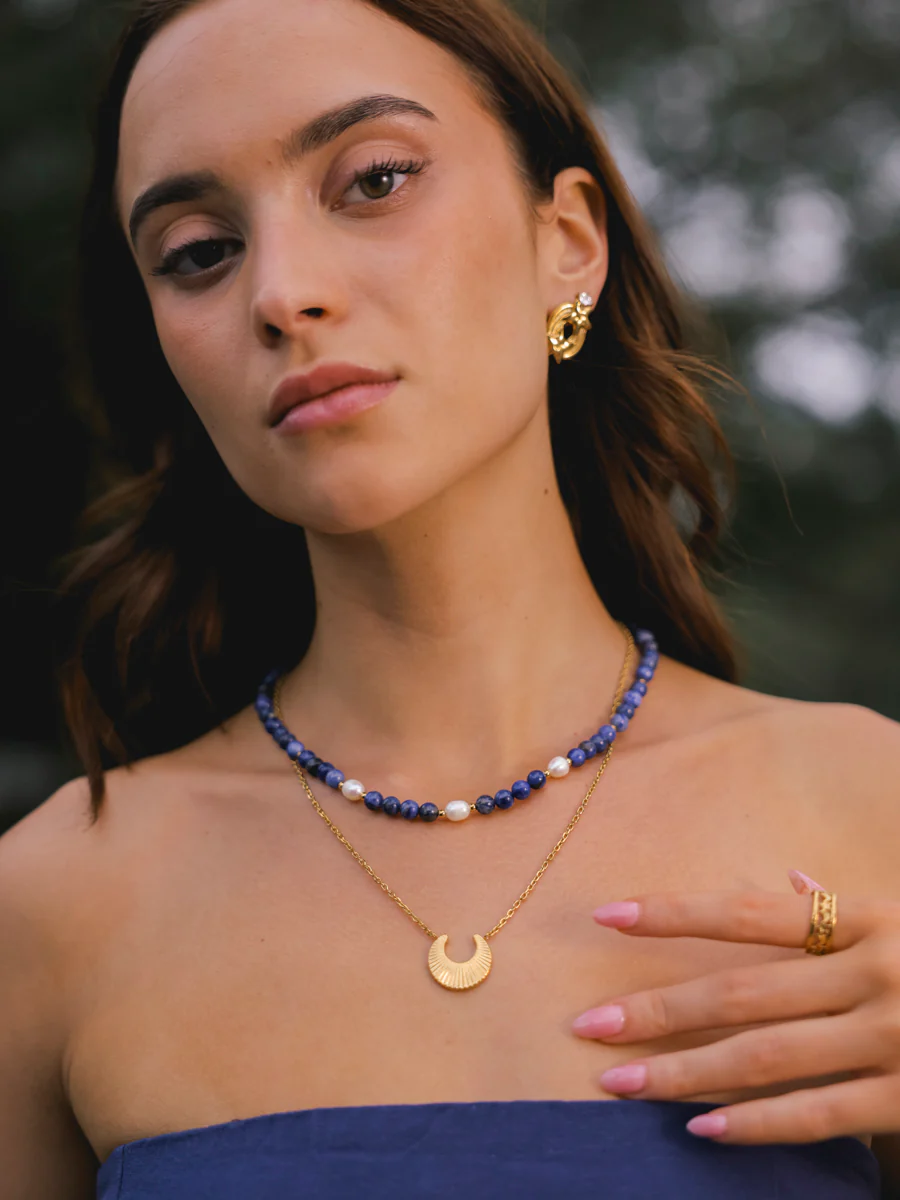 Dawn Pearl Dark Blue Kette - Image 12