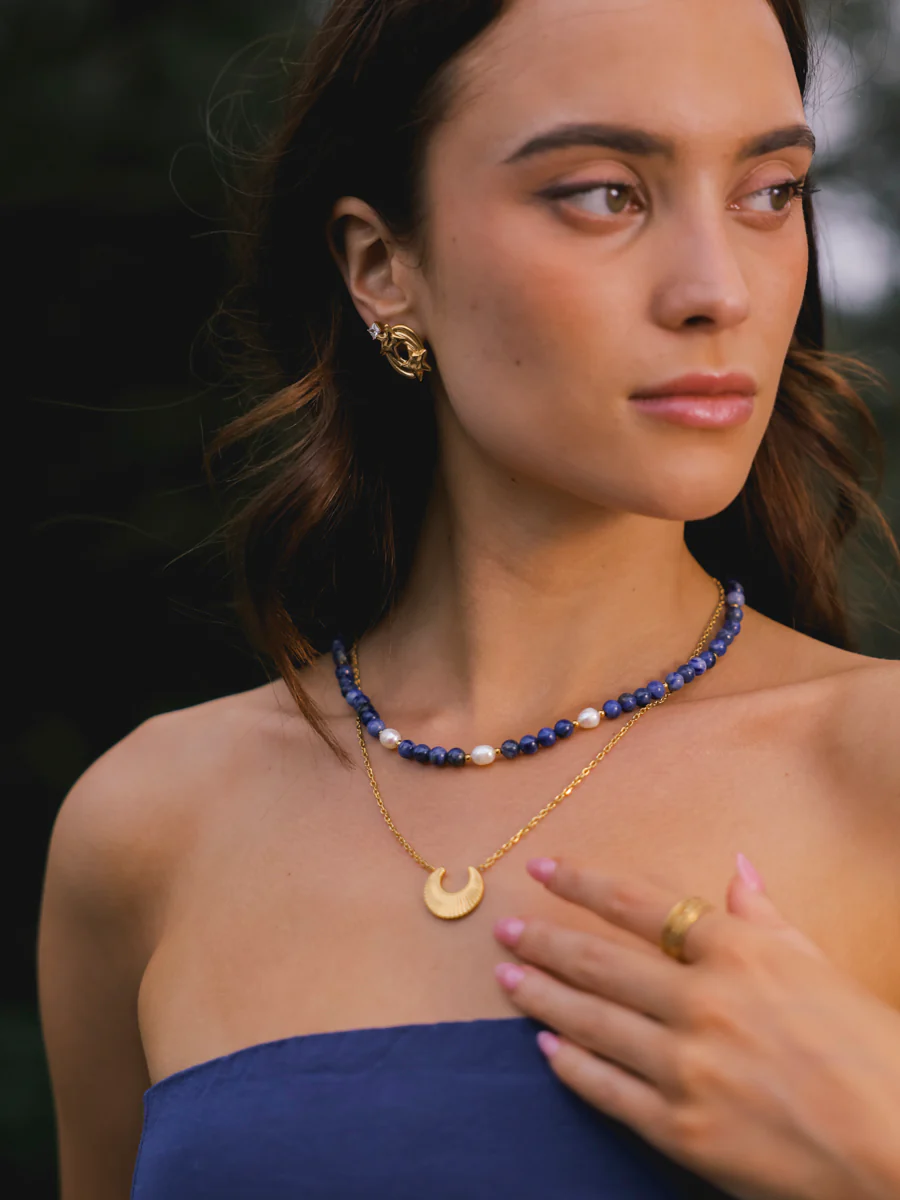 Dawn Pearl Dark Blue Kette - Image 13