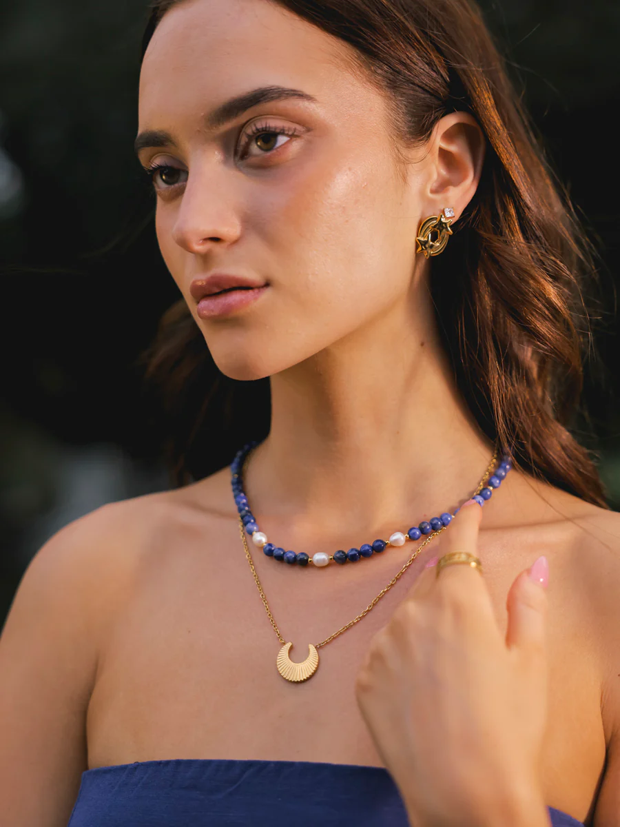 Dawn Pearl Dark Blue Kette - Image 14