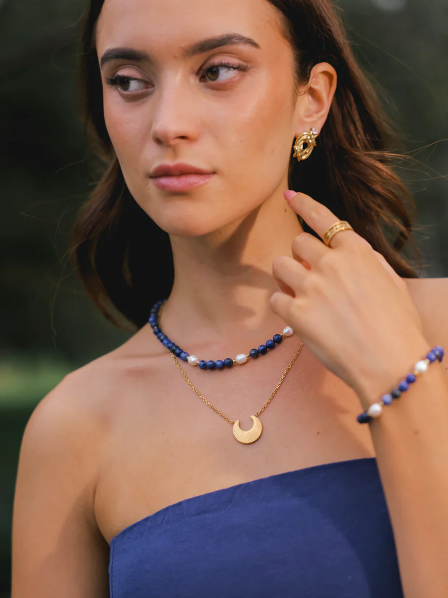 Dawn Pearl Dark Blue Kette - Image 15