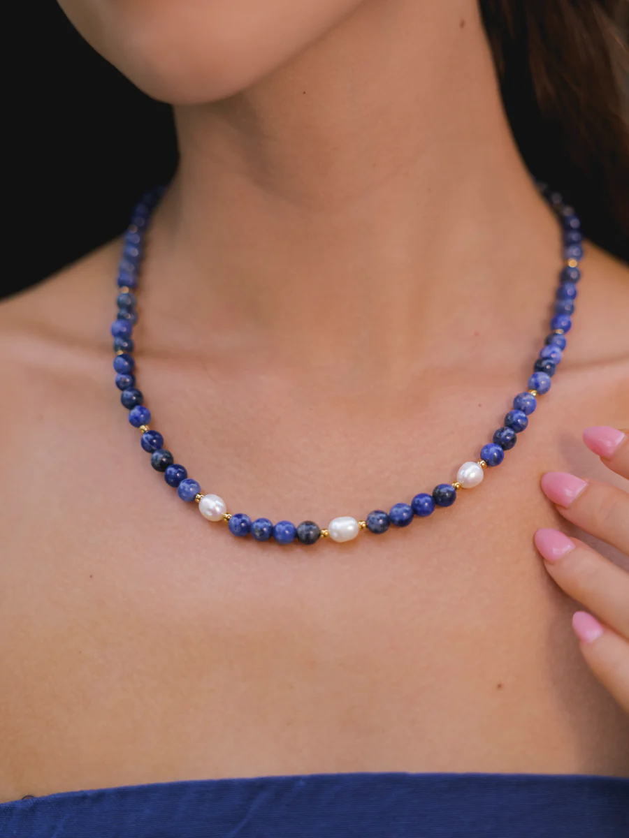 Dawn Pearl Dark Blue Kette - Image 2