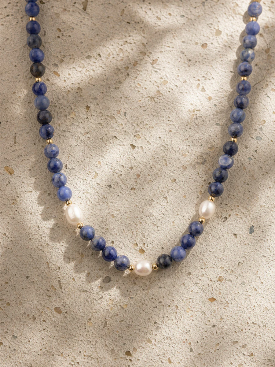 Dawn Pearl Dark Blue Kette - Image 4