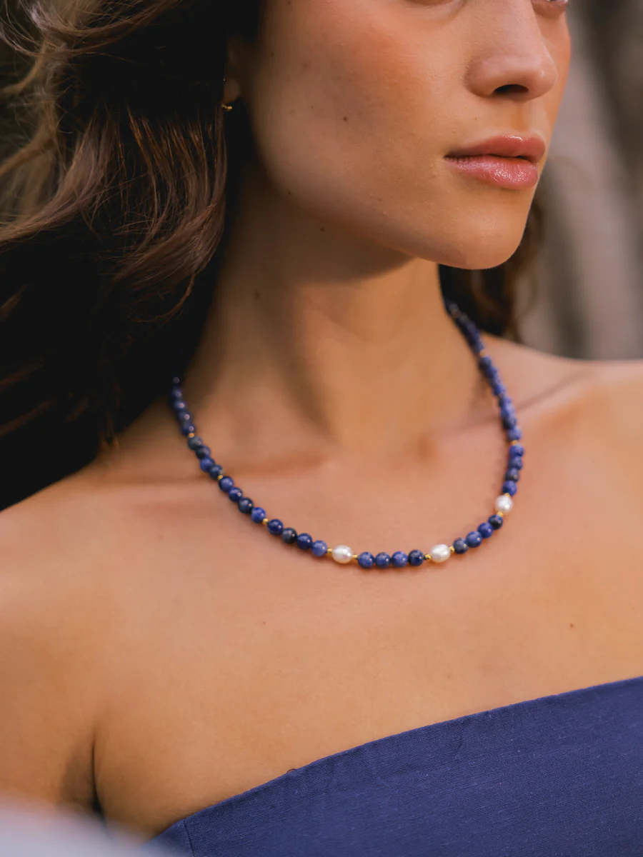 Dawn Pearl Dark Blue Kette - Image 7