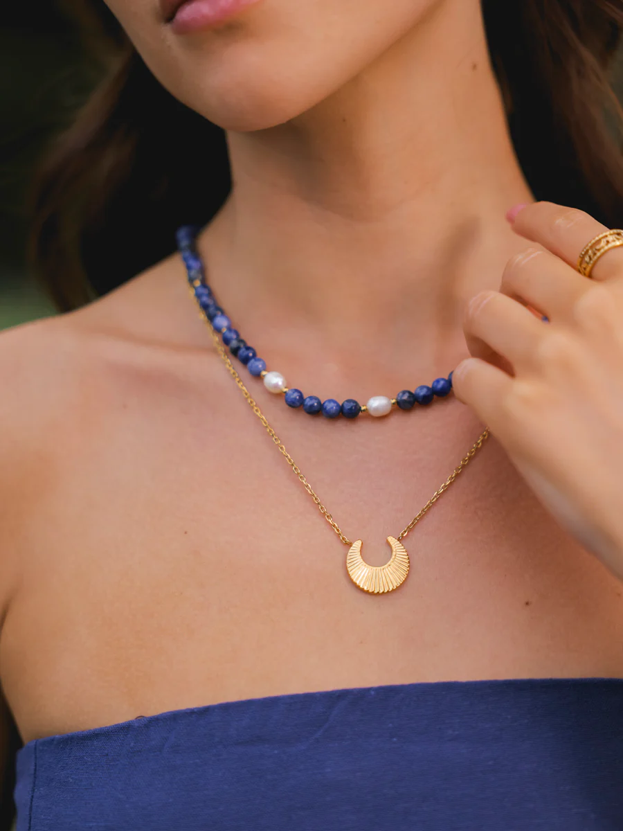 Dawn Pearl Dark Blue Kette - Image 9
