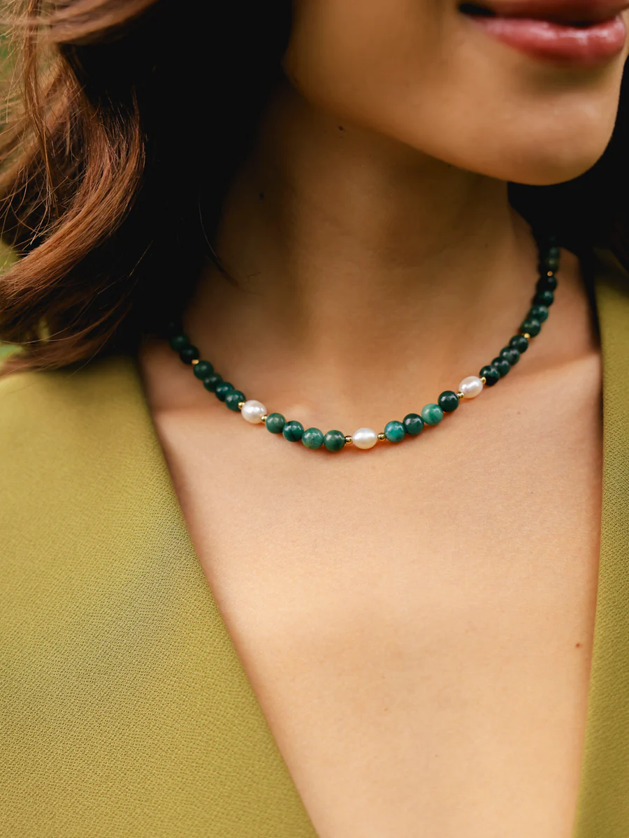 Dawn Pearl Green Kette - Image 2
